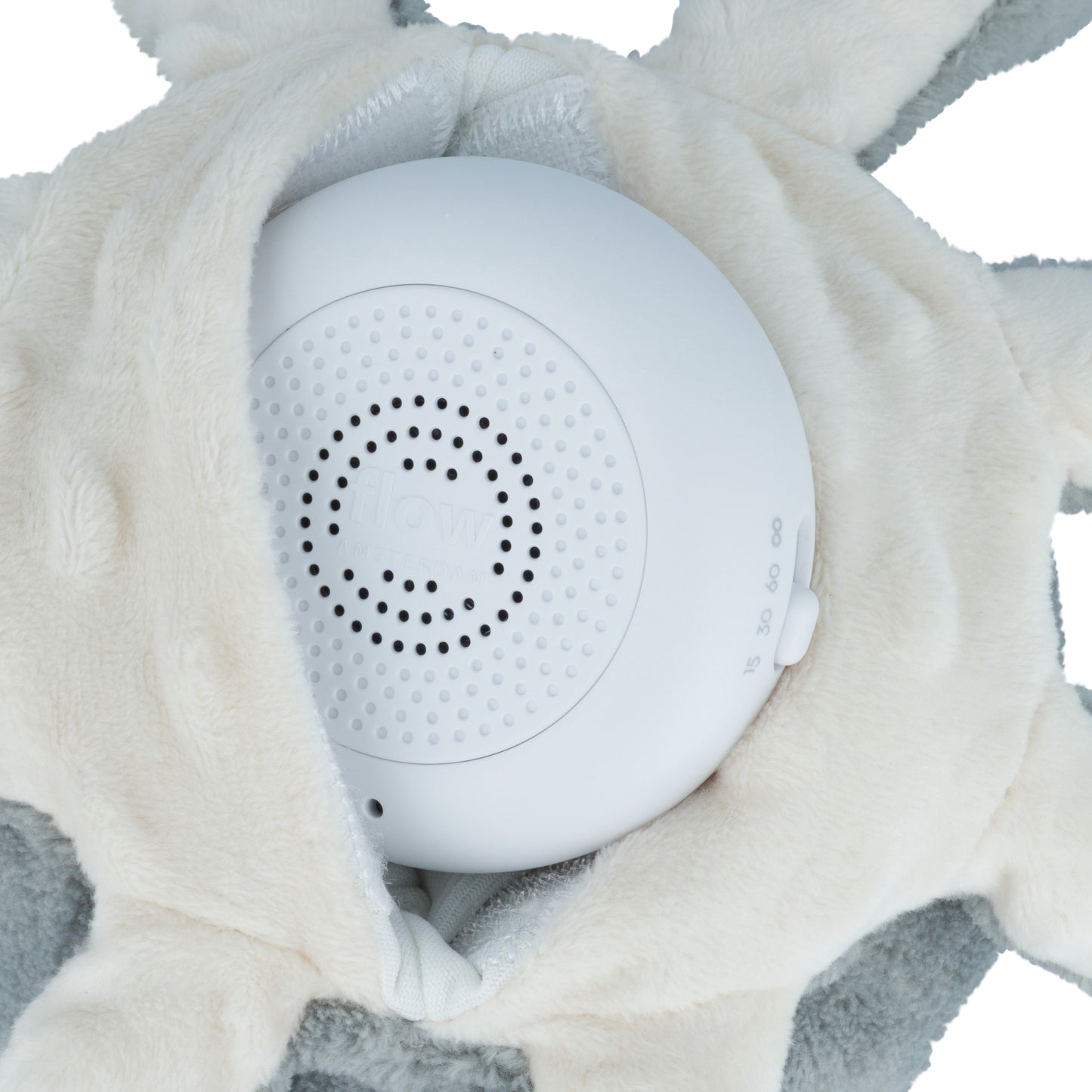 Olly (Sea grey) - Doudou cardiaque rechargeable