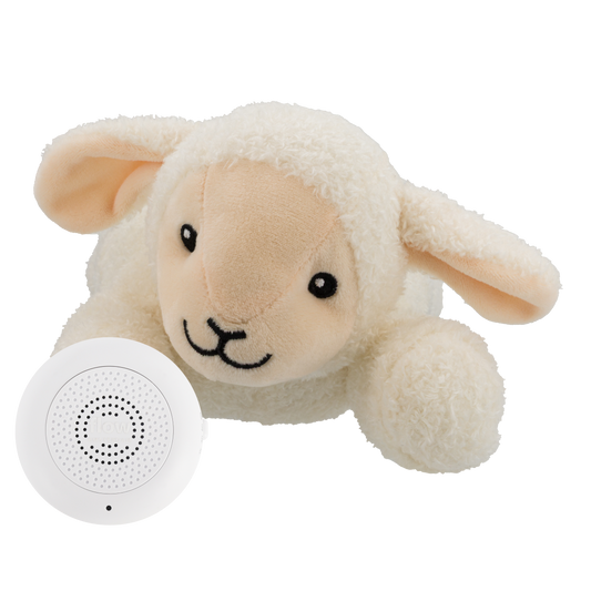 Rosie (beige) - Doudou à cœur battant rechargeable