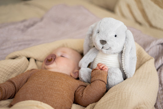 Milo (gris) - Doudou à rythme cardiaque rechargeable
