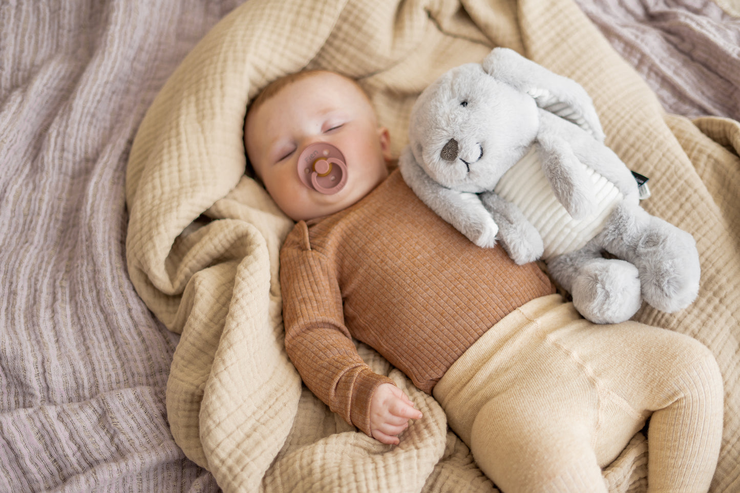 Milo (gris) - Doudou à rythme cardiaque rechargeable