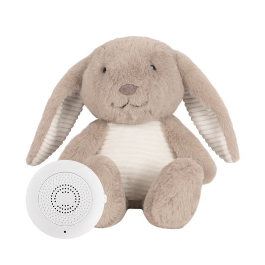 Milo (marron) - Doudou à cœur battant rechargeable