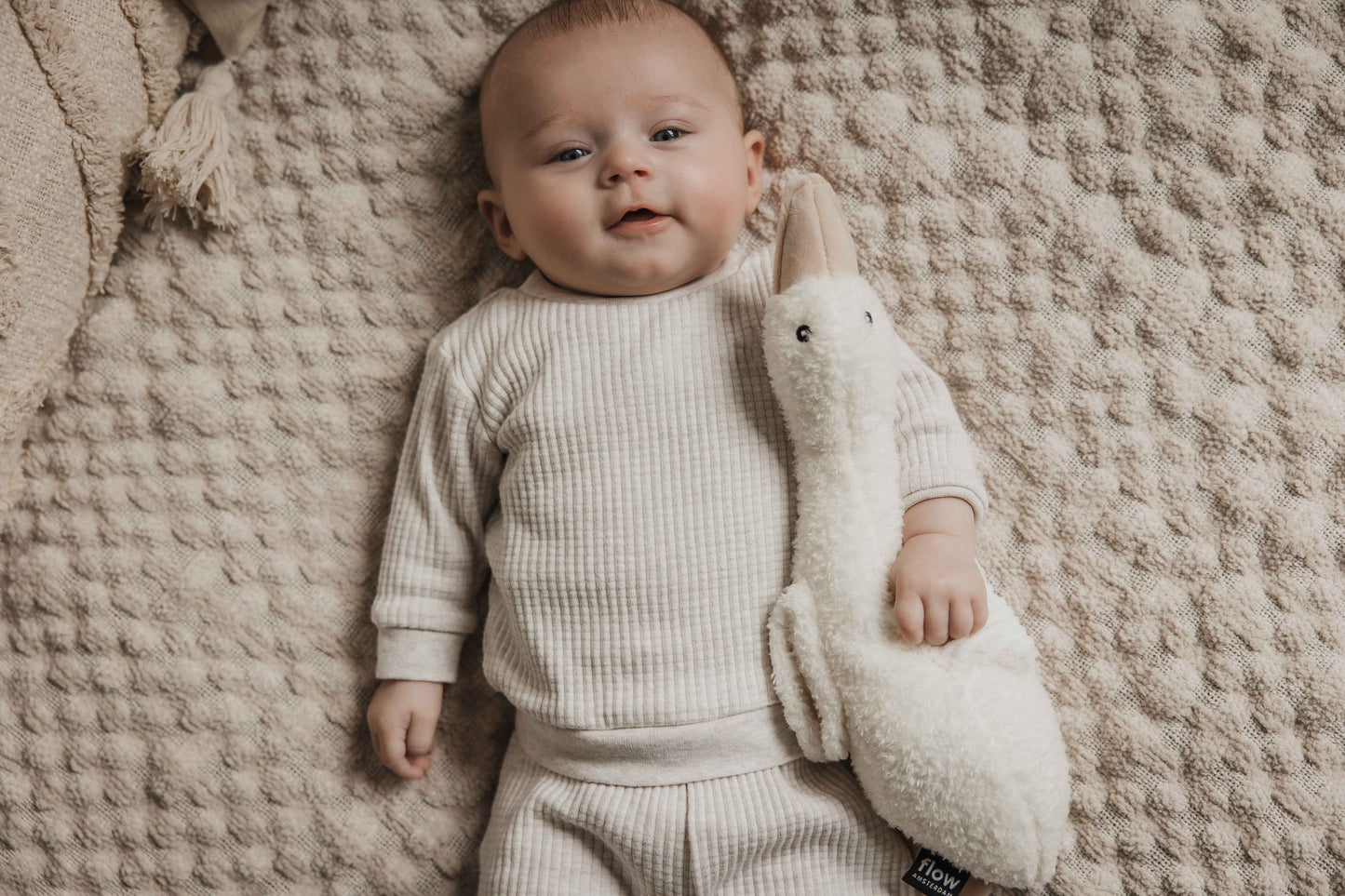 Liva (beige) - Doudou à rythme cardiaque rechargeable