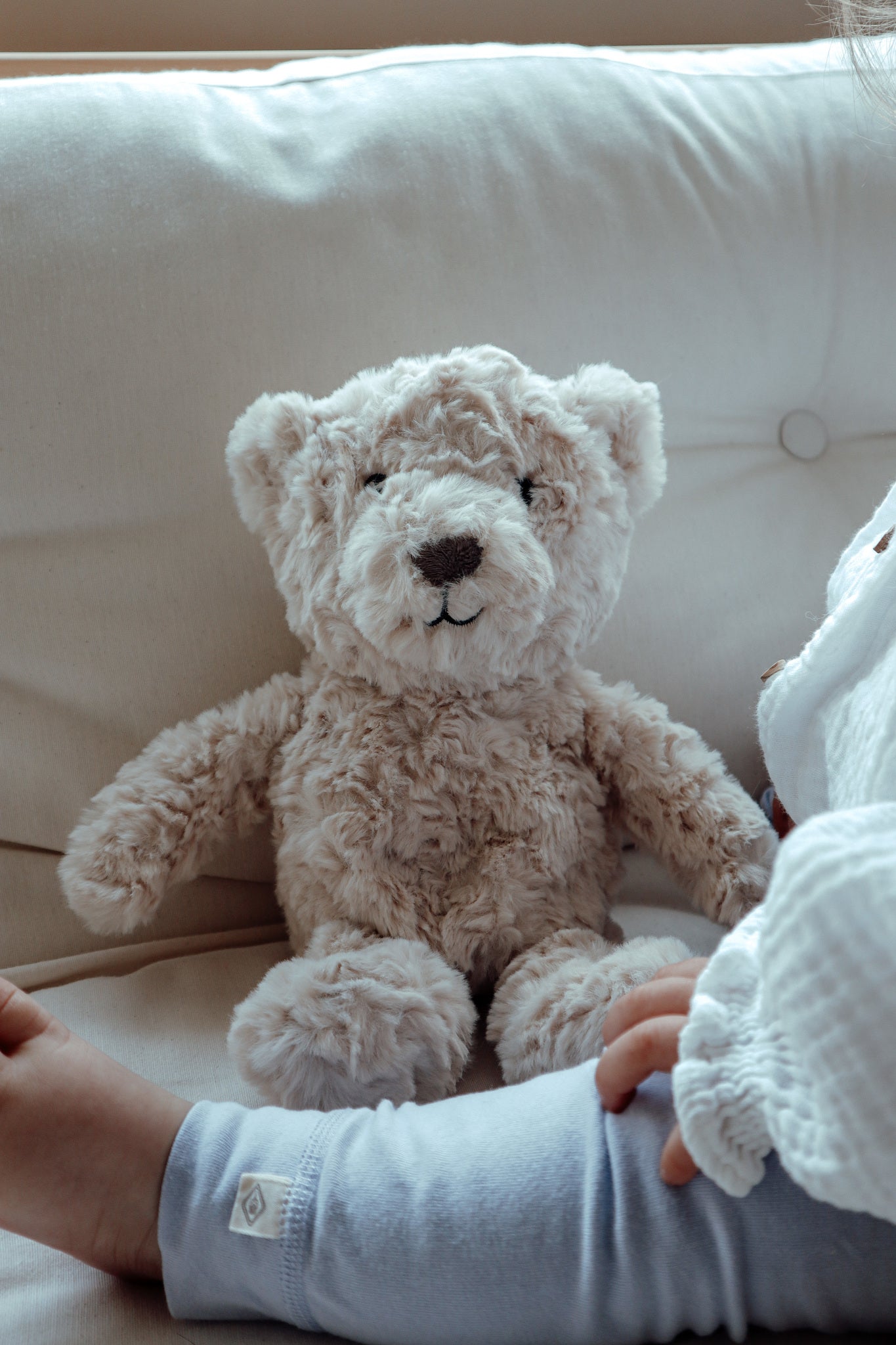 Lou (beige) - Doudou à rythme cardiaque rechargeable