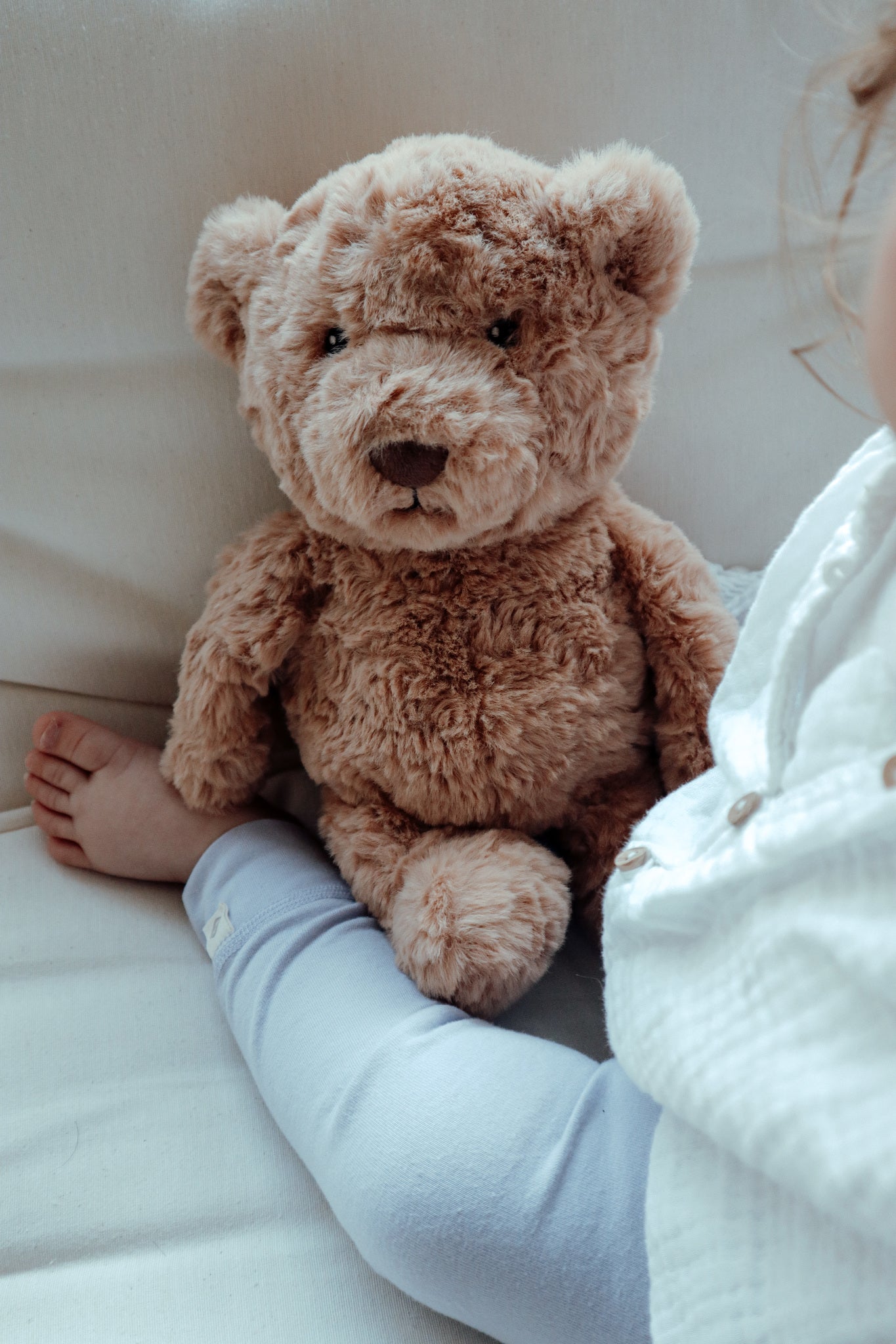 Lou (marron) - Doudou cardiaque rechargeable
