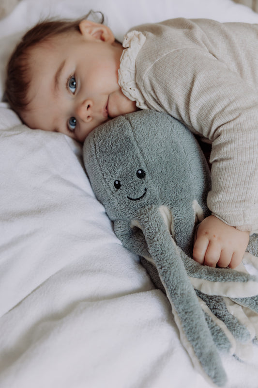 Olly (Sea grey) - Doudou cardiaque rechargeable