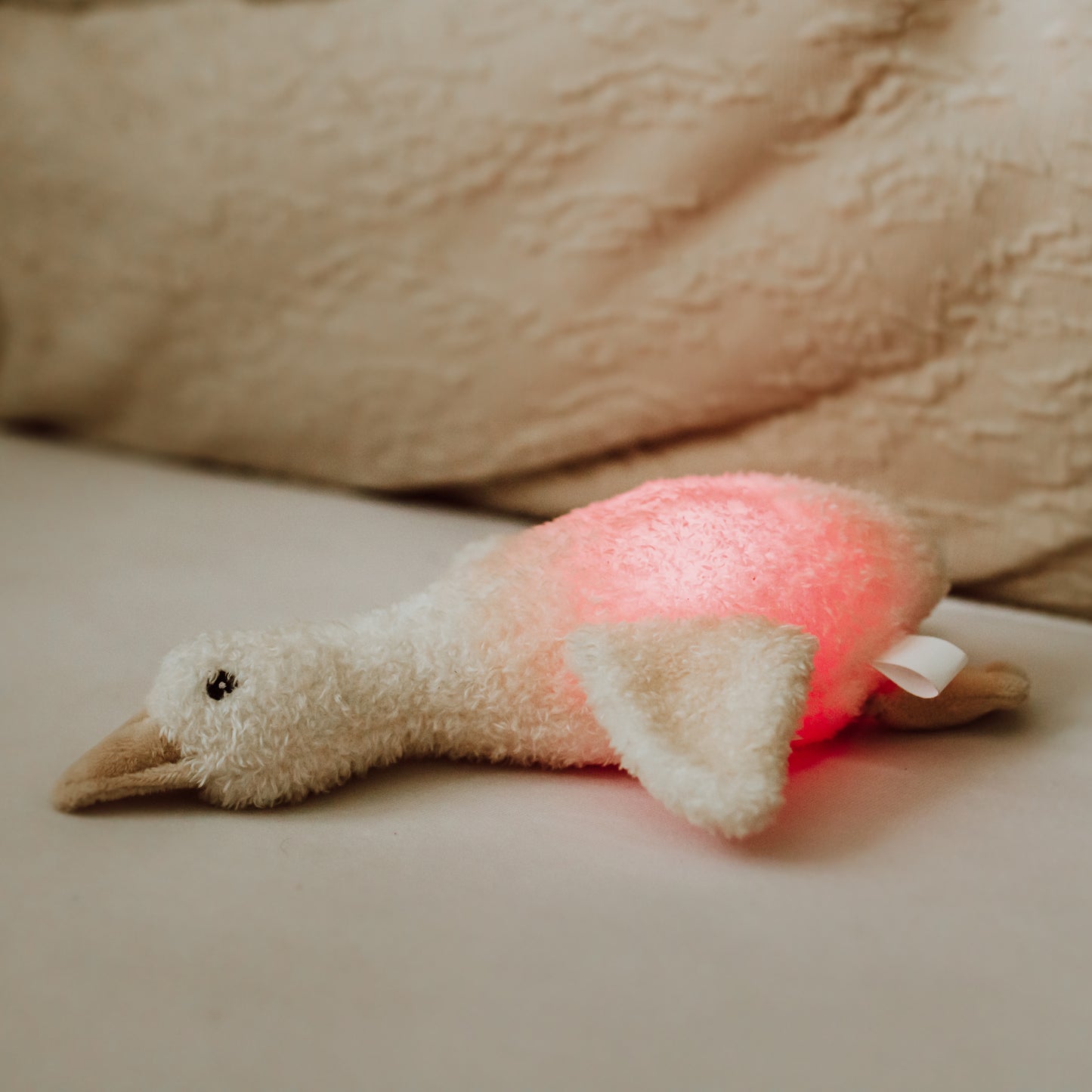 Liva (beige) - Veilleuse en peluche