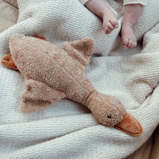Liva (marron) - Doudou cardiaque rechargeable